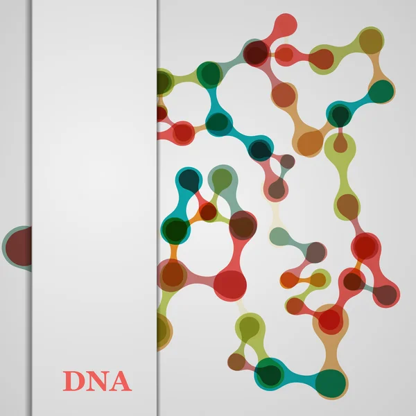 Scheda con DNA — Vettoriale Stock