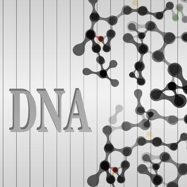 Carte avec ADN — Image vectorielle