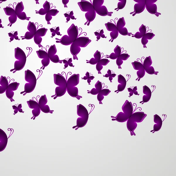 Schmetterlinge im Hintergrund — Stockvektor