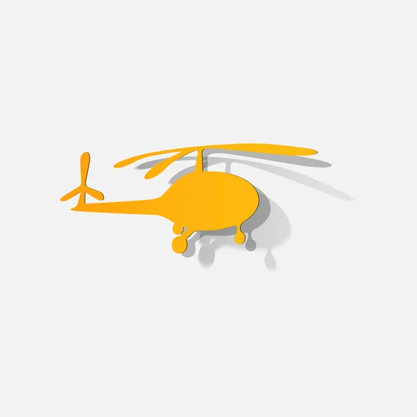 Sticker of helicopter — Stock Vector