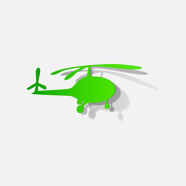 Sticker of helicopter — Stock Vector
