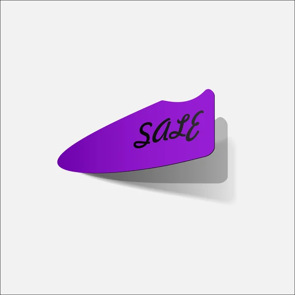 Purple sale sticker — Stock Vector