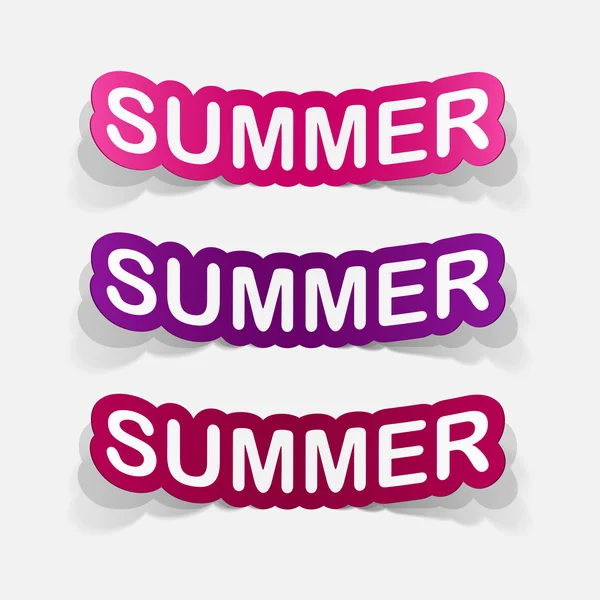Symbole für die Sommerinschrift — Stockvektor