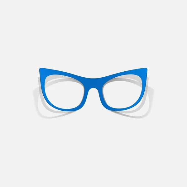 Aufkleber mit Retro-Brille — Stockvektor