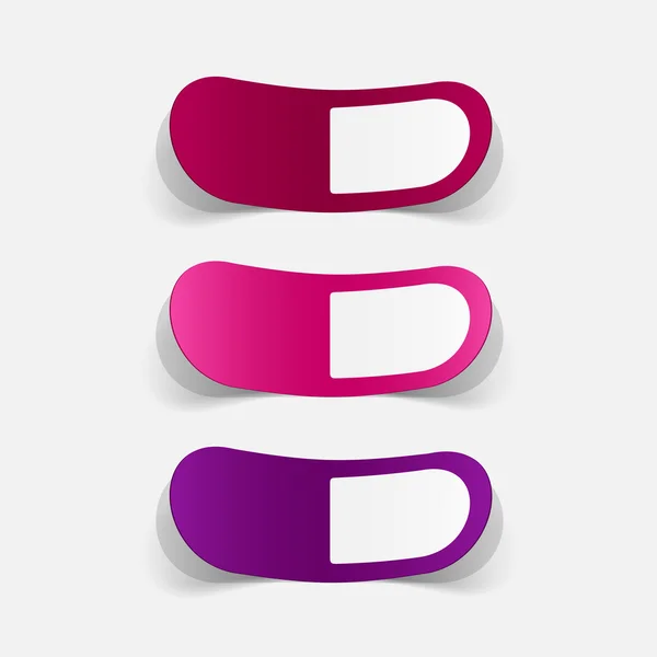 Sticker of pill — Stock Vector