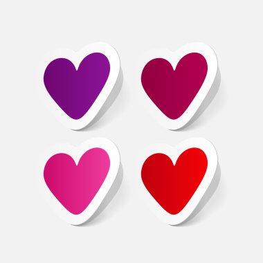 Sevgililer günü kalp Sticker