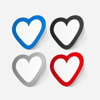 Sevgililer günü kalp Sticker