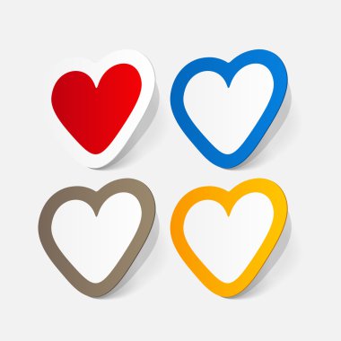 Sevgililer günü kalp Sticker