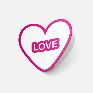 Sevgililer günü kalp Sticker