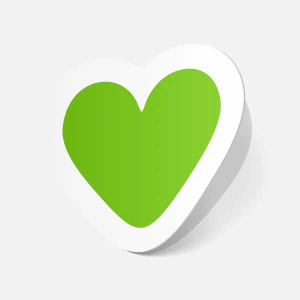 Sticker of Valentine 's day heart — стоковый вектор