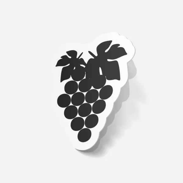 Autocollant de raisins — Image vectorielle