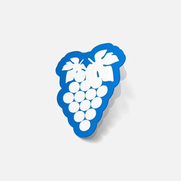 Autocollant de raisins — Image vectorielle