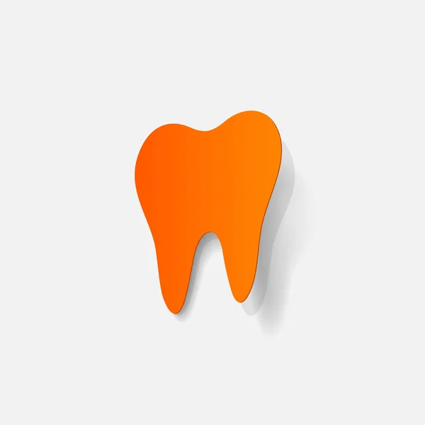 Autocollant de dent — Image vectorielle