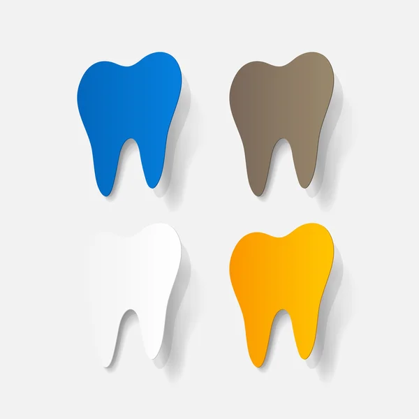 Pegatina del diente — Archivo Imágenes Vectoriales
