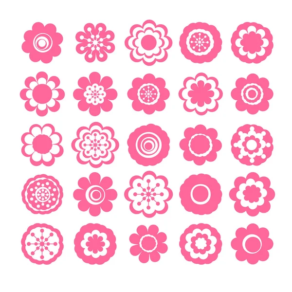 Sticker of flowers — Stock Vector