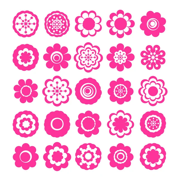 Sticker of flowers — Stock Vector