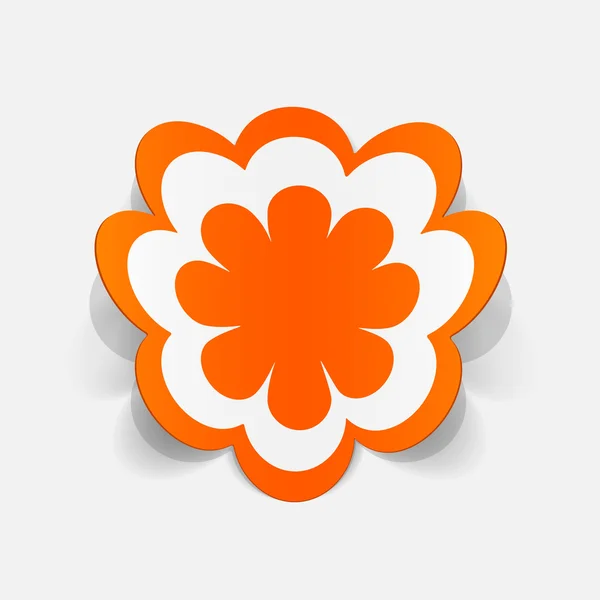 Sticker of flower