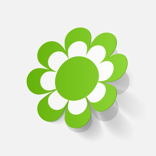 Sticker of flower — Stock Vector