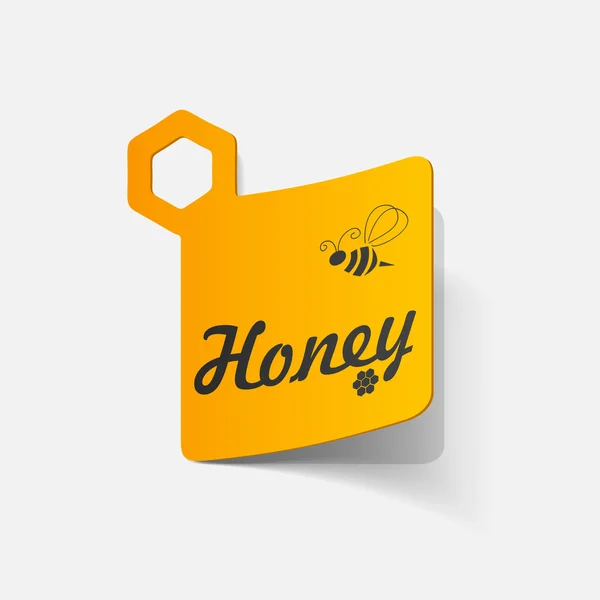 Adesivo di miele — Vettoriale Stock