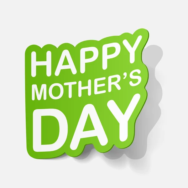 Sticker for mother's Day — Stock Vector