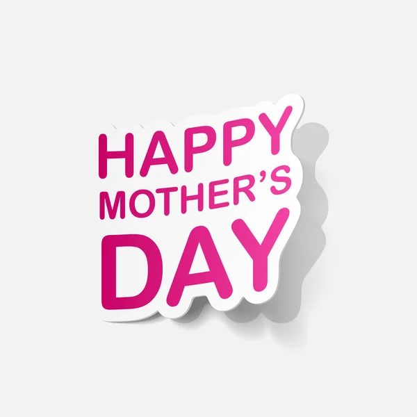 Sticker for mother's Day — Stock Vector