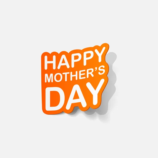 Sticker for mother's Day — Stock Vector