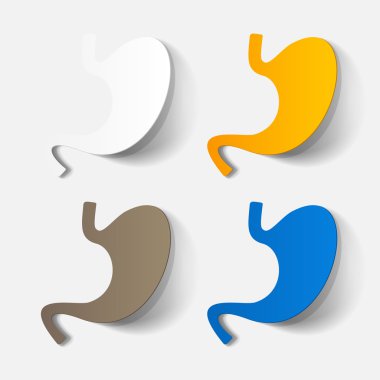 Kağıt kısaltıldı etiket: mide