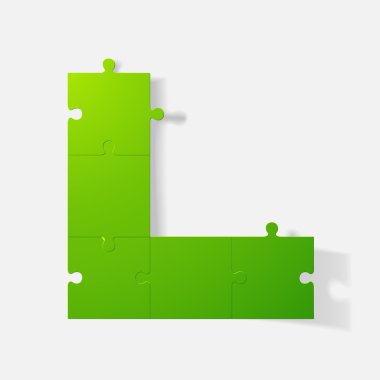 Kağıt kısaltıldı etiket: puzzle