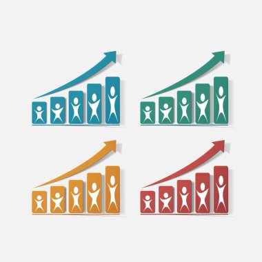 Kağıt kısaltıldı etiket: grafik büyüyen