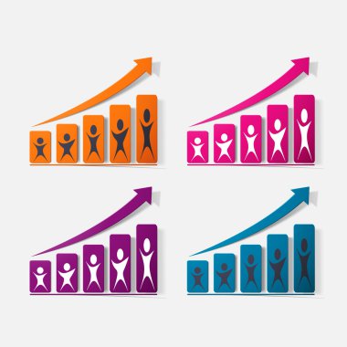 Kağıt kısaltıldı etiket: grafik büyüyen
