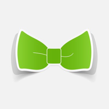 gerçekçi kağıt etiket: yay