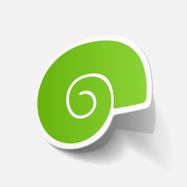 gerçekçi kağıt etiket: kabuk