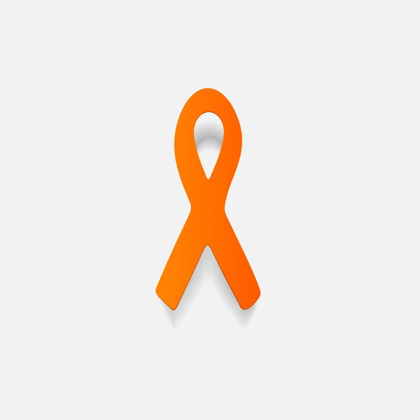 Stiker kliping kertas: pita Fight AIDS - Stok Vektor