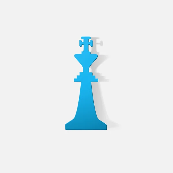 Наклейка: Chessman King — стоковый вектор