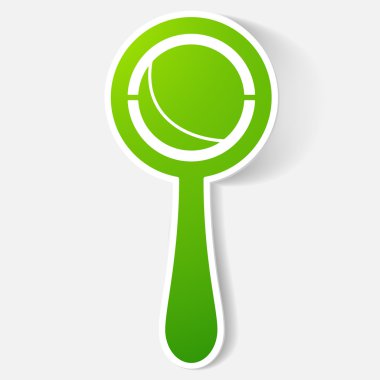 Kağıt kısaltıldı etiket: çıngırak