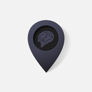 gerçekçi renk işaretçisi: beyin