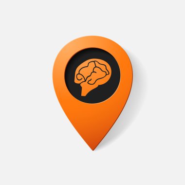 gerçekçi renk işaretçisi: beyin