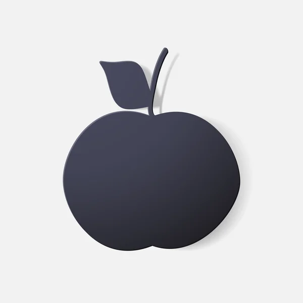 Ikona apple — Stockový vektor