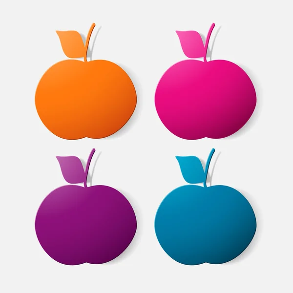 Icono de manzana — Vector de stock