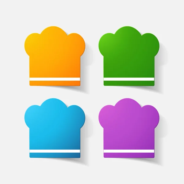 Chef cap symbol — Stock Vector