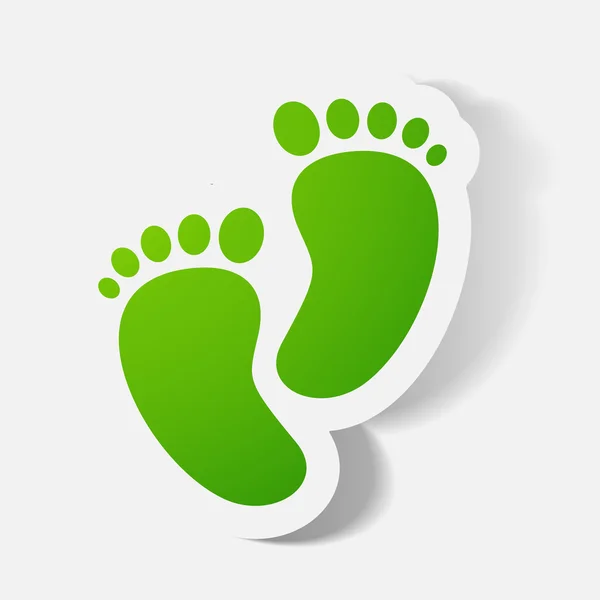 Footprint symbol. — Stock Vector