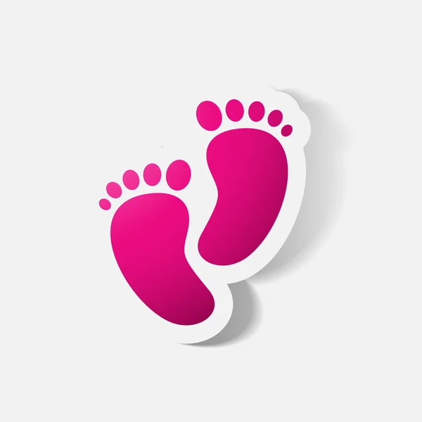 Footprint symbol. — Stock Vector