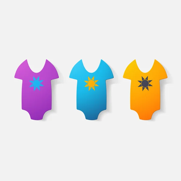 Baby bodysuit — Stock vektor