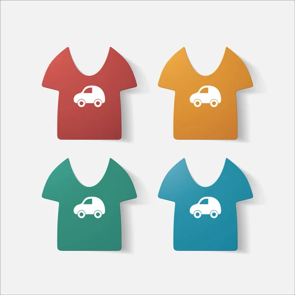 T-shirt infantil — Vetor de Stock