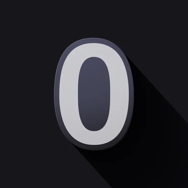 Číslo nula — Stockový vektor