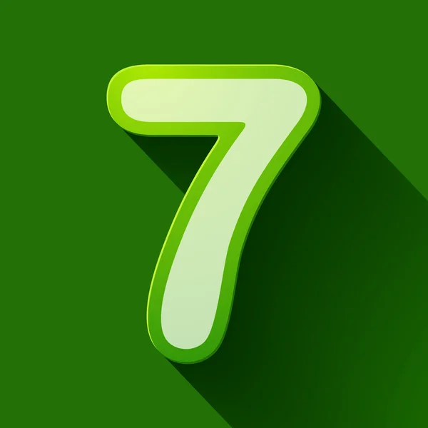 Numéro sept — Image vectorielle