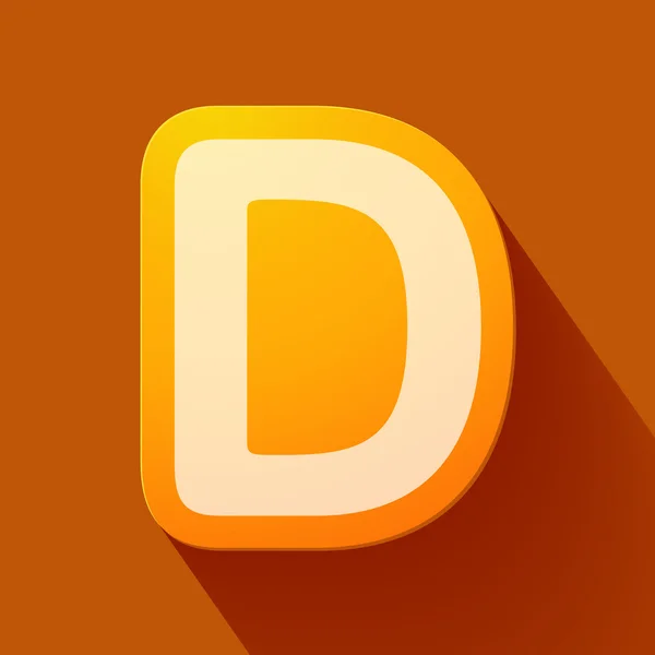 Letter D — Stock Vector