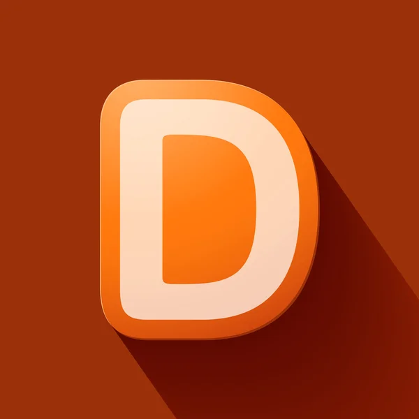 Letter D — Stockvector