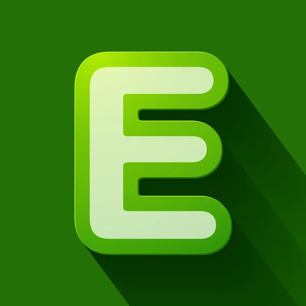 Brief e — Stockvector