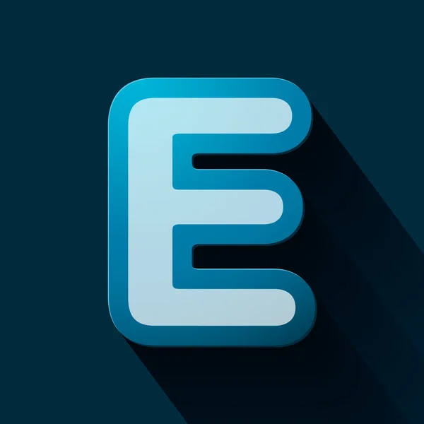 Letter E — Stock Vector